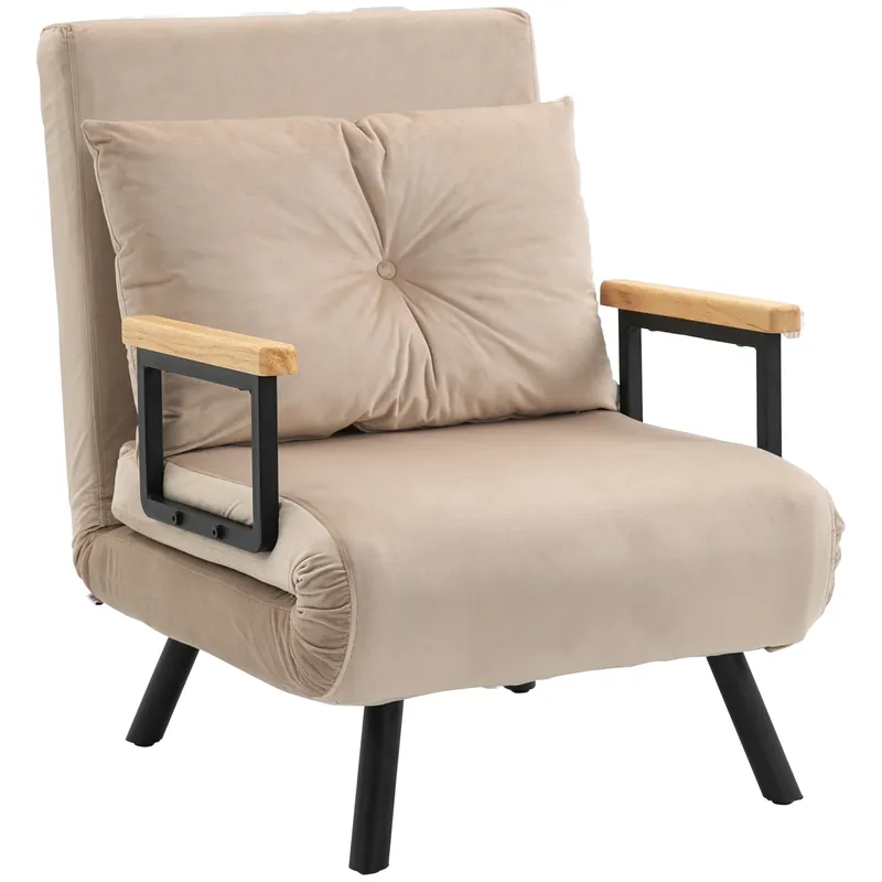 Sonderangebot Beiger Schlafsessel 63B x 73T x 81H cm - Multifunktional und bequem