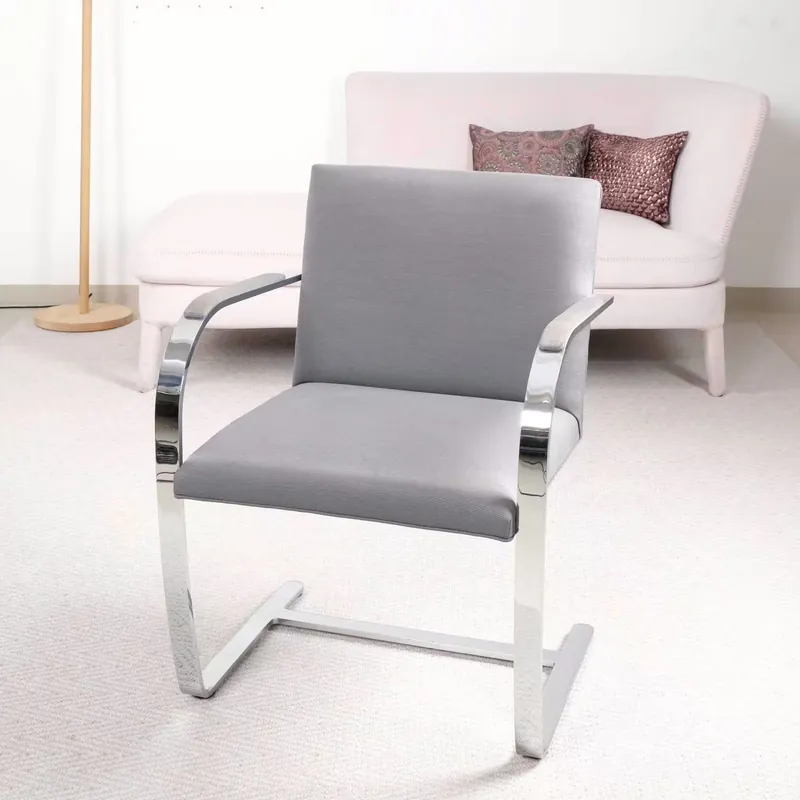 Top-Angebot Freischwinger Brno Stoff Grau