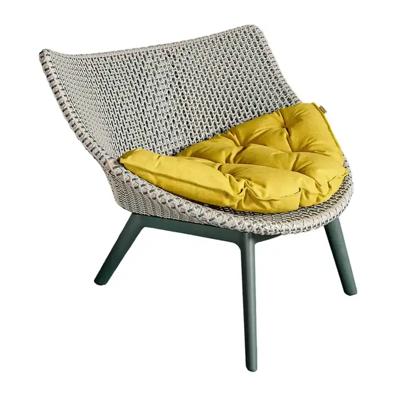 Lounge Sessel Mbrace Bezug Stoff Kvadrat Atrium 451 Gestell Aluminium Pulverbeschichtet Billig