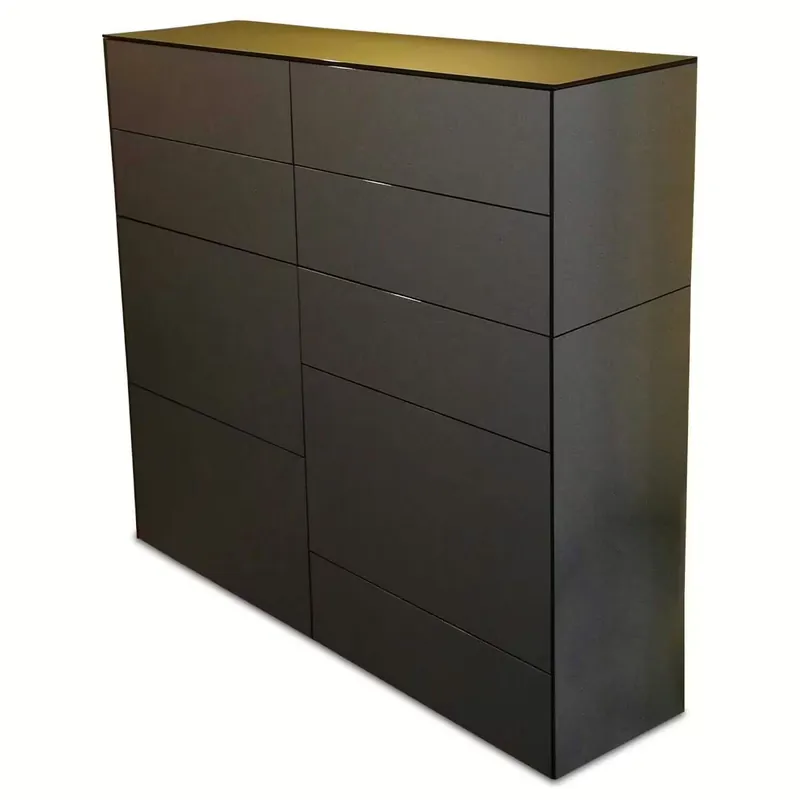 Billig Highboard Soma Aluminium Exoliert