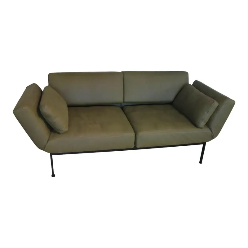Sofa Roro Soft Leder Taron Gestell Schwarz Letzte Chance