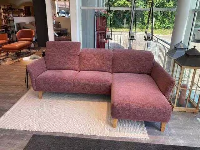 Ecksofa Belami Stoff 5 Image 160 Magnolia Rosa mit Funktion Top-Seller
