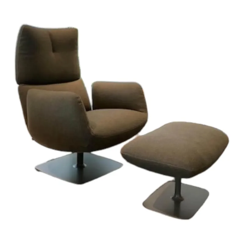 Saisonangebot Sessel Jalis Lounge Drehsessel Stoff 8303 mit mechanischer Kippmechanik und Hocker