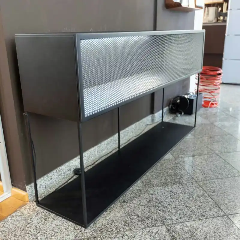 Sideboard Tristano Kupferschwarz Sandeffekt mit Beleuchtung Jetzt Kaufen
