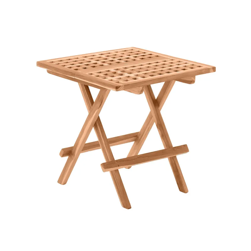 Gartentisch eckig Teakaroo 50 x 50cm klappbar | Teakholz Letzte Chance