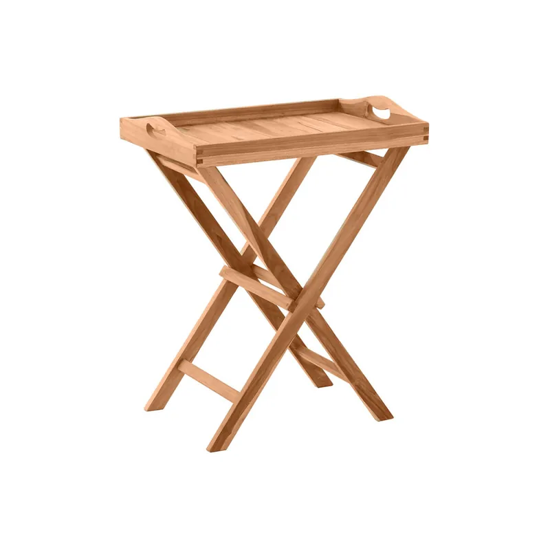 Serviertisch Garten Teakaroo 60 x 40cm klappbar | Teakholz Neue Ware