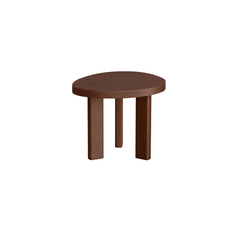 Sofort Bestellen Salontisch Eden - Essholz - Dunkle Walnuss - Oval - 50 cm - Klein